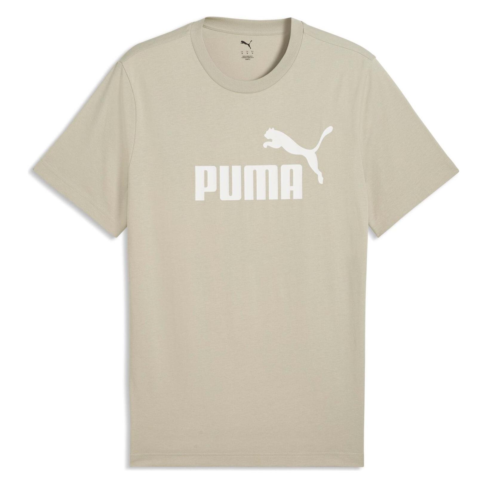 Puma, Herren, Sportshirt, Ess No. 1 Logo Tee (s) (Xxl), Grau, Beige, Xxl