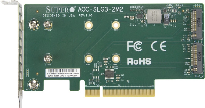 Actual product image Supermicro Low Profile Riser Card