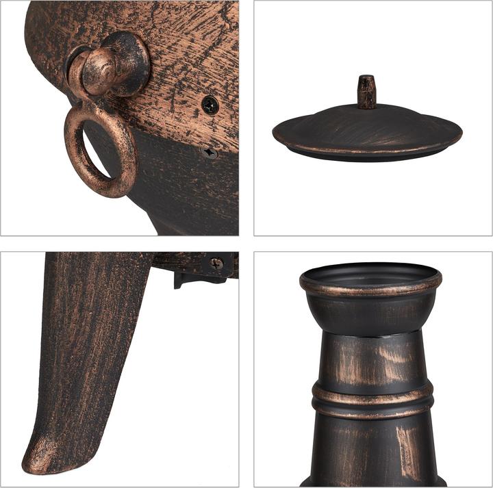 Actual product image Relaxdays Patio stove