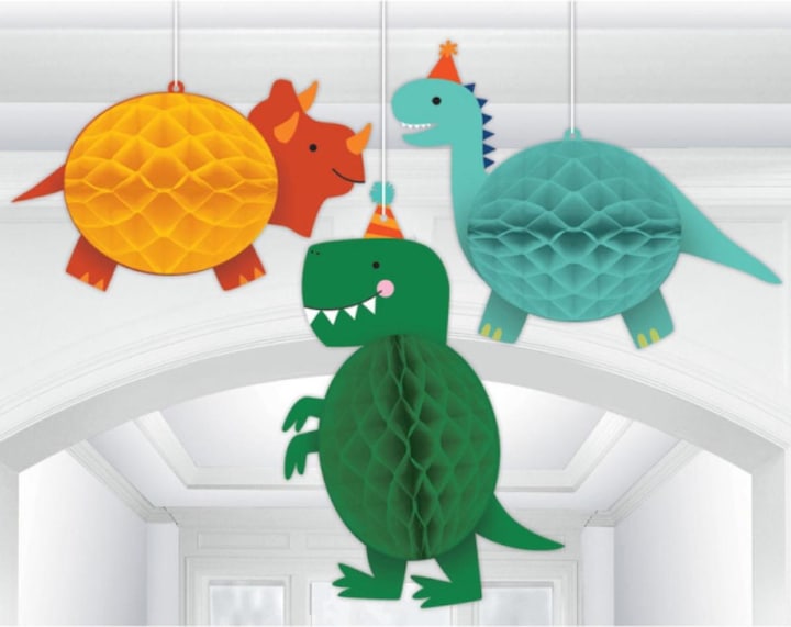 Image du produit Amscan Pendentif dinosaure en papier
