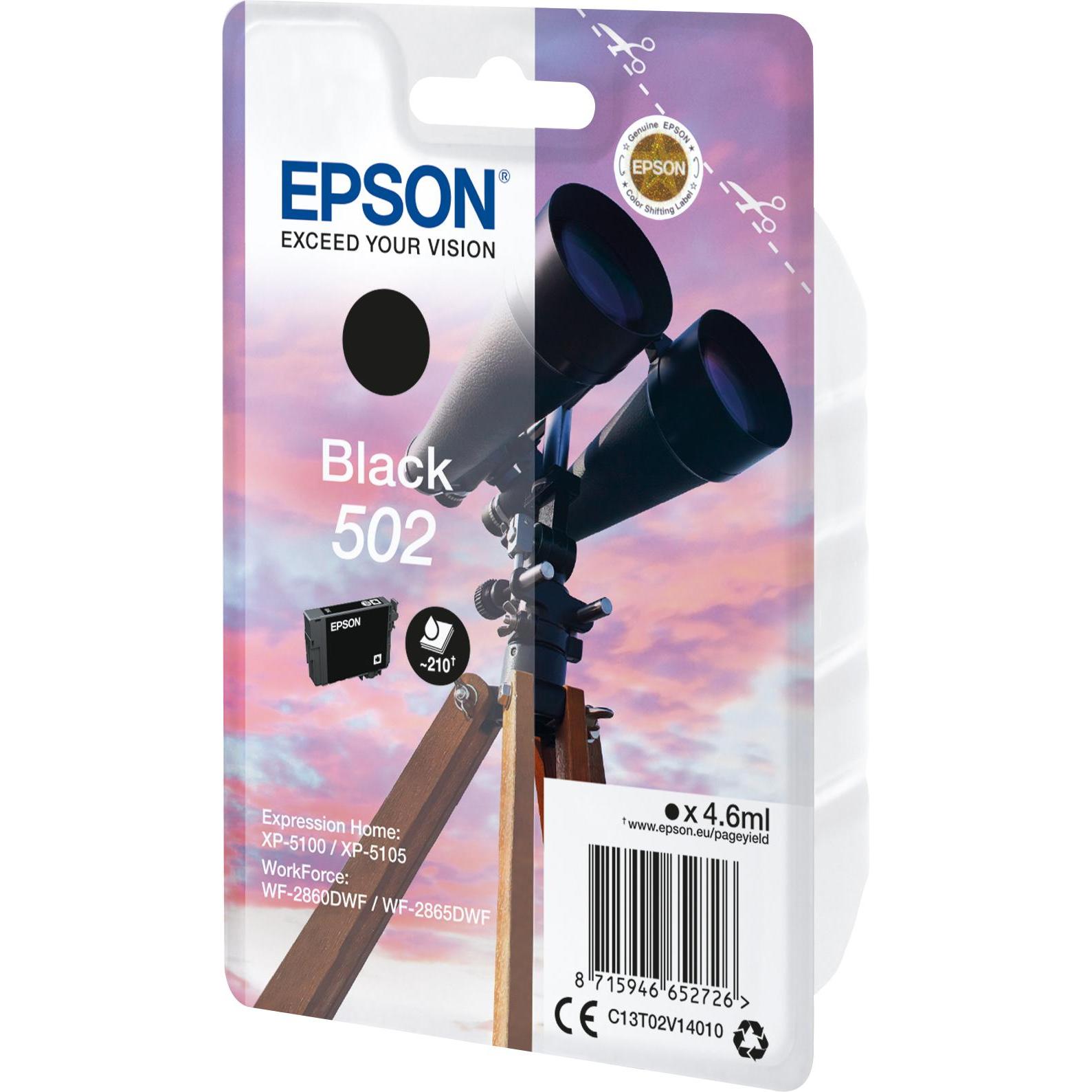 Thumbnail - Epson, Druckerpatrone, Ink/502 Binocular BK SEC (BK)