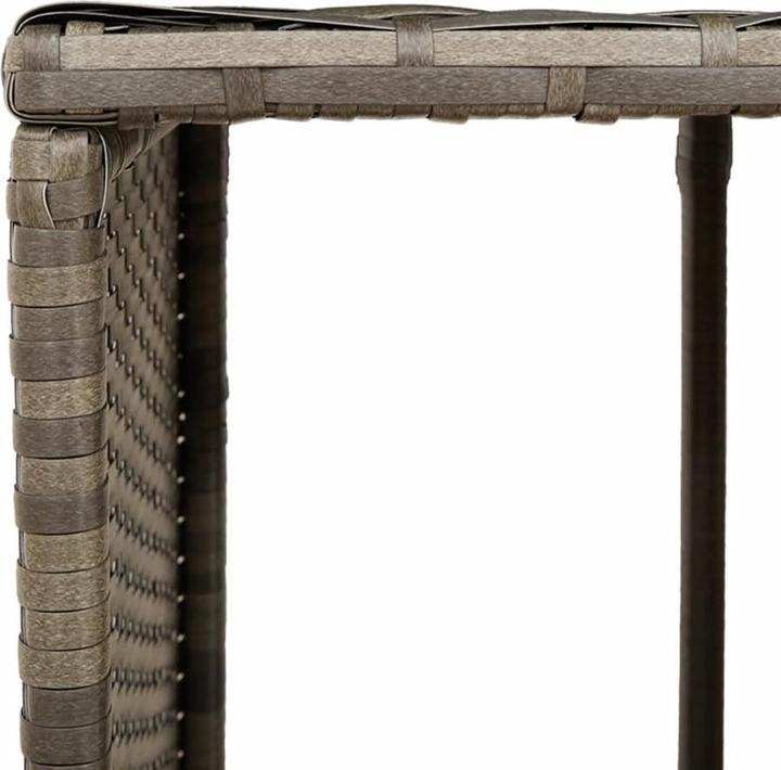 Immagine prodotto VidaXL Bordo della vasca idromassaggio Bordo della piscina Rivestimento della piscina Poli rattan grigio