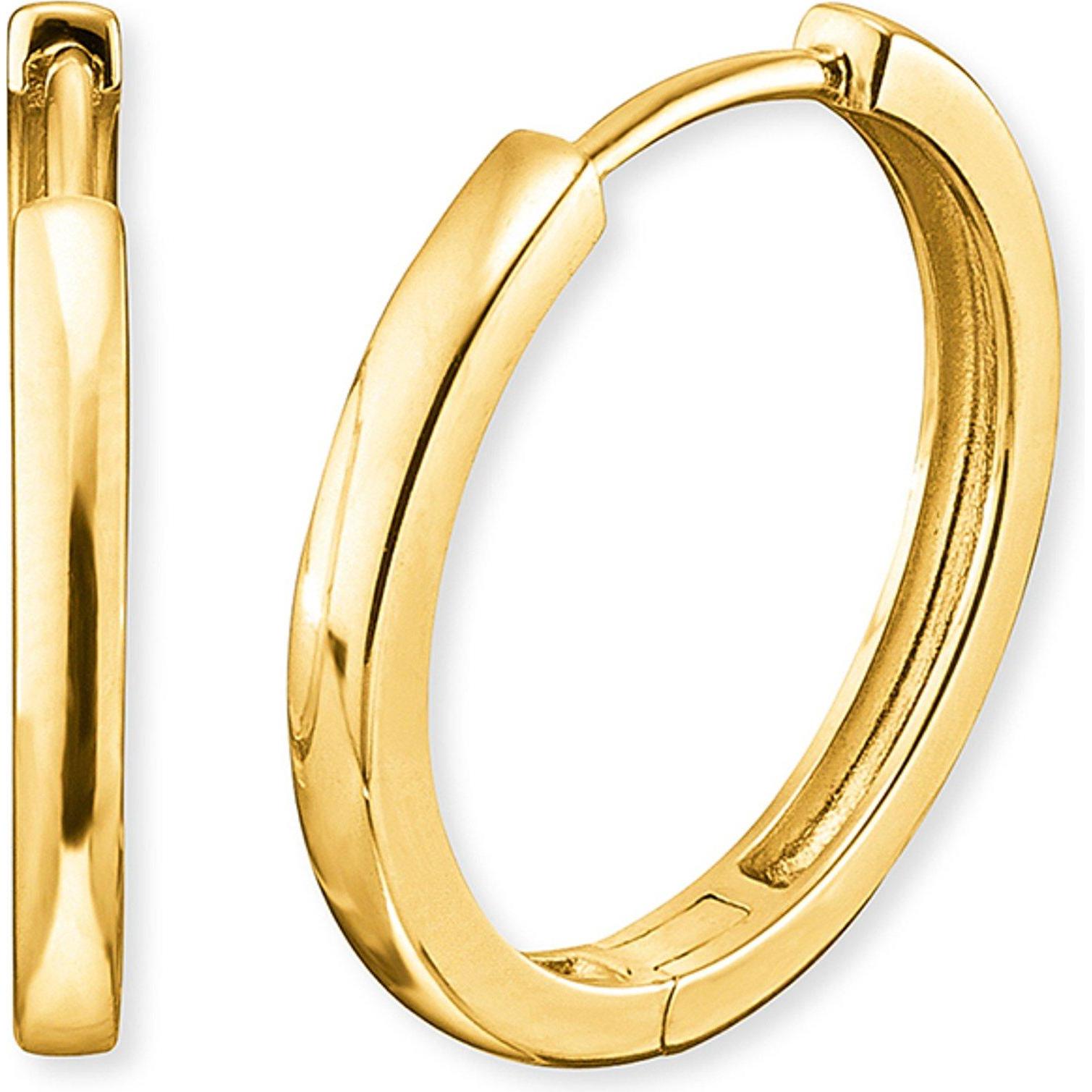 Engelsrufer, Ohrringe, Creolen Lisa Gold, (925er Silber)