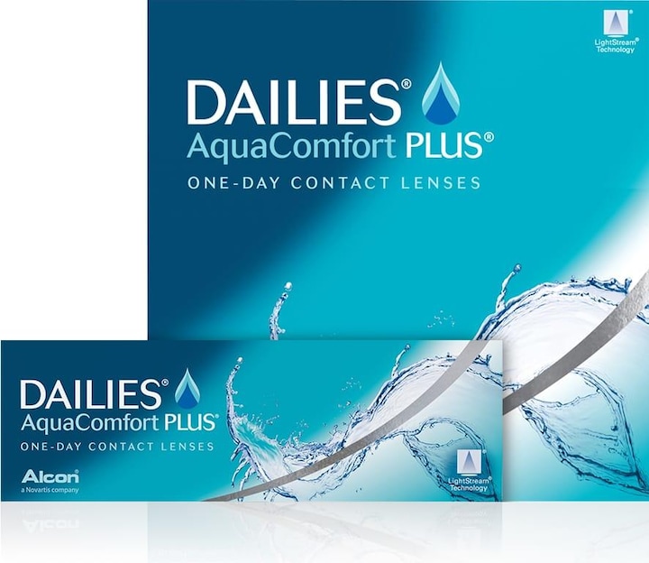 Actual product image Dailies AquaComfort PLUS (90 Piece, Daily lens, Spherical)