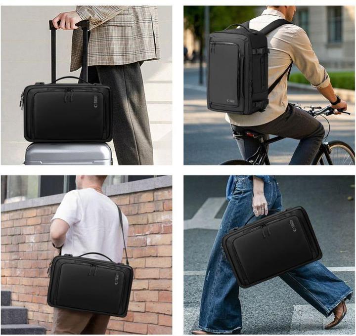 Produktbild Tech-Protect Defender S50 Rucksack für Ryanair & Wizzar, 20 l Laptop, Schwarz (20 l)