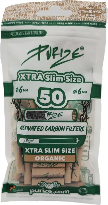 Purize Aktivkohlefilter Xtra-Slim 50stk organic