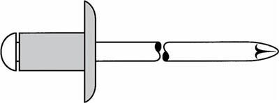 Produktbild Gesipa Blindniet Al/A2 5x12mm Grosskopf K14 KS 6,0-8,0mm (Pack mit 250 St)