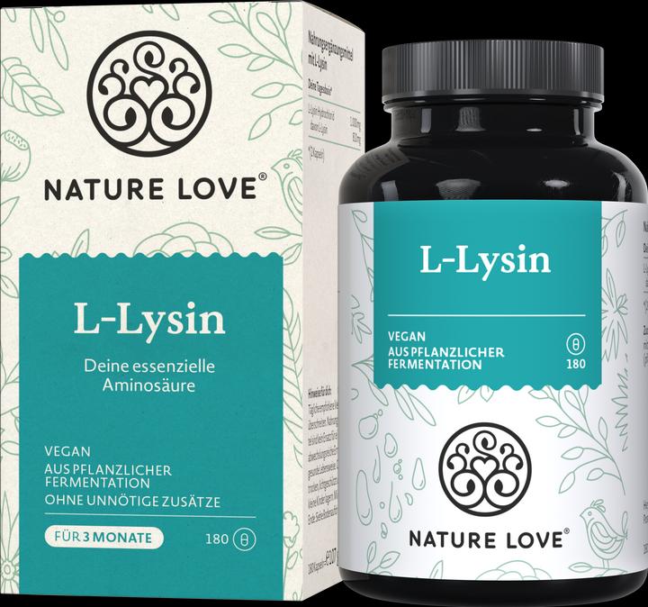 Produktbild Nature Love L-Lysin (180 Stück, Kapseln, 107 g)