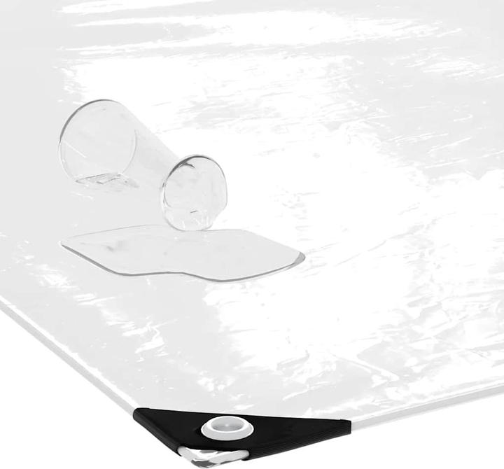 Image du produit vidaXL Bâche transparente avec oeillets 1x12 m PVC Bâche transparente (1 x 12 m)