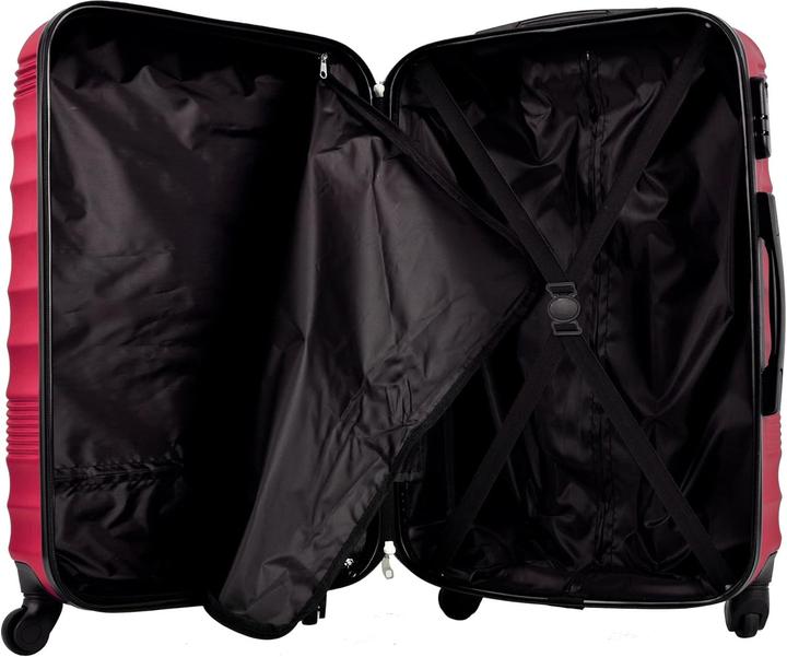 Actual product image Well Home Hard Shell Suitcase Set with Toiletry Bag