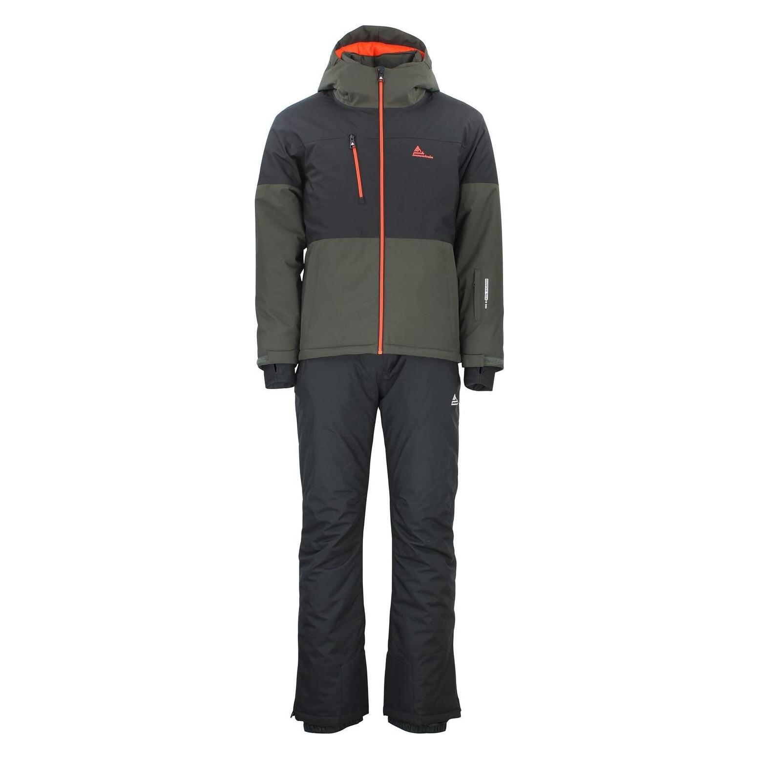 Peak Mountain, Herren, Skijacke, Ceruby (Xxl), Grün, Schwarz, Xxl