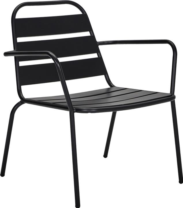 Outdoor Lounge-Sessel, HDHelo, Schwarz