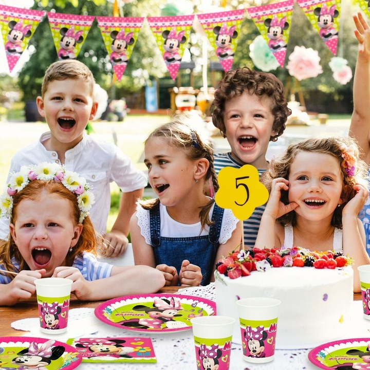 Produktbild Minnie Mouse Set Partyartikel 66 Stücke