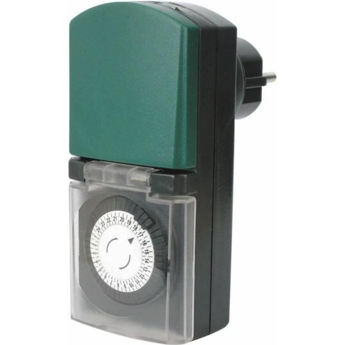 GAO, Timer, Zeitschaltuhr Mit Deckel Zeitschaltuhr Analog Feuchtigkeitsbeständiges 3600 W 230 V 16 A