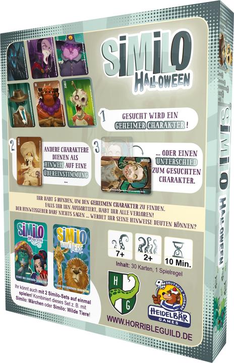 Produktbild Horrible Guild HR047 - Similo: Halloween - Kartenspiel, für 2+ Spieler, ab 7 Jahren (DE-Ausgabe) (Deutsch)