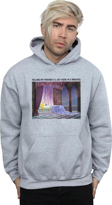 Actual product image Disney Mens Sleeping Beauty I'll Be There In 5 Hoodie (L)