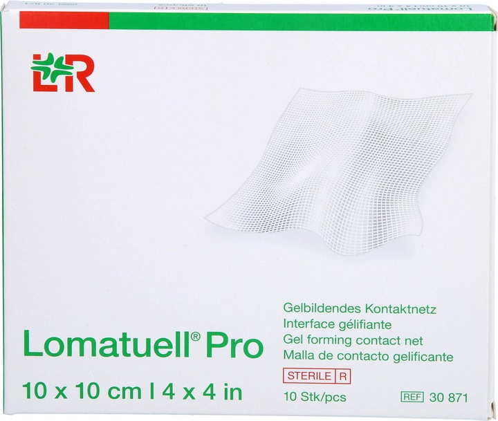 Actual product image Lohmann & Rauscher Lomatuell Pro 10x10cm Ster, 10 pcs VER