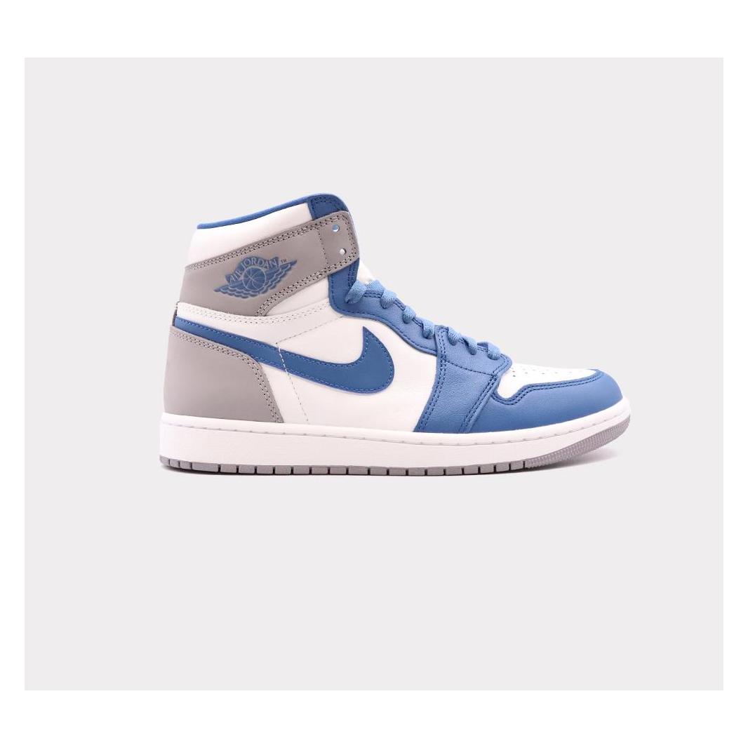 Nike, Herren, Sneakers, Air Jordan 1, Blau, Weiss, Grau, (42.5)
