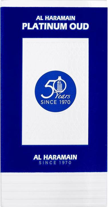 Actual product image Al Haramain Platinum Oud 50 years (Spray, 100 ml)