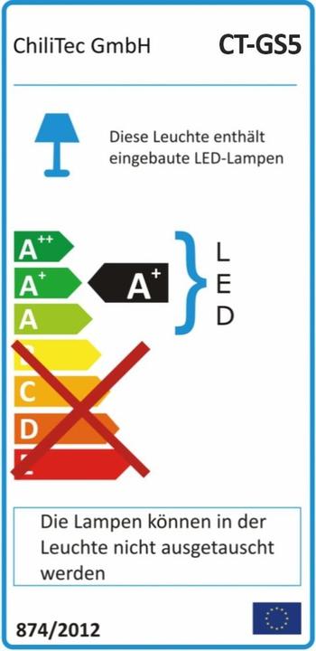 Etichetta energetica Chilitec Faretto da costruzione a LED con batteria "BSA-50 (4200 lm)