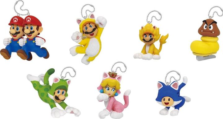 Image du produit Tomy Super Mario 3D World ass. (24) 7 fois ass., porte-clés