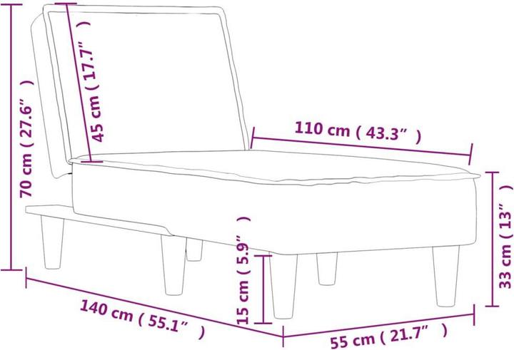 Produktbild vidaXL Chaya (Recamiere)