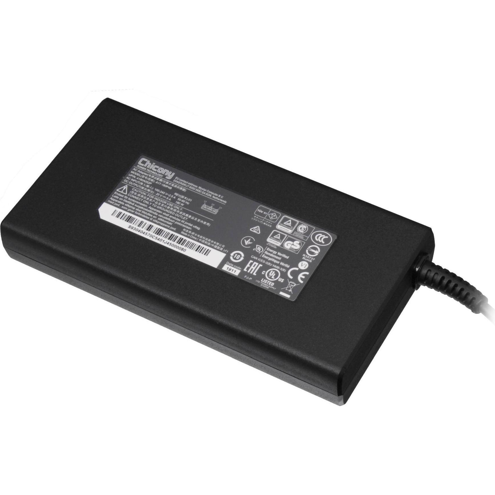 MSI S93-0404570-C54 (180 W), Notebook Netzteil, Schwarz