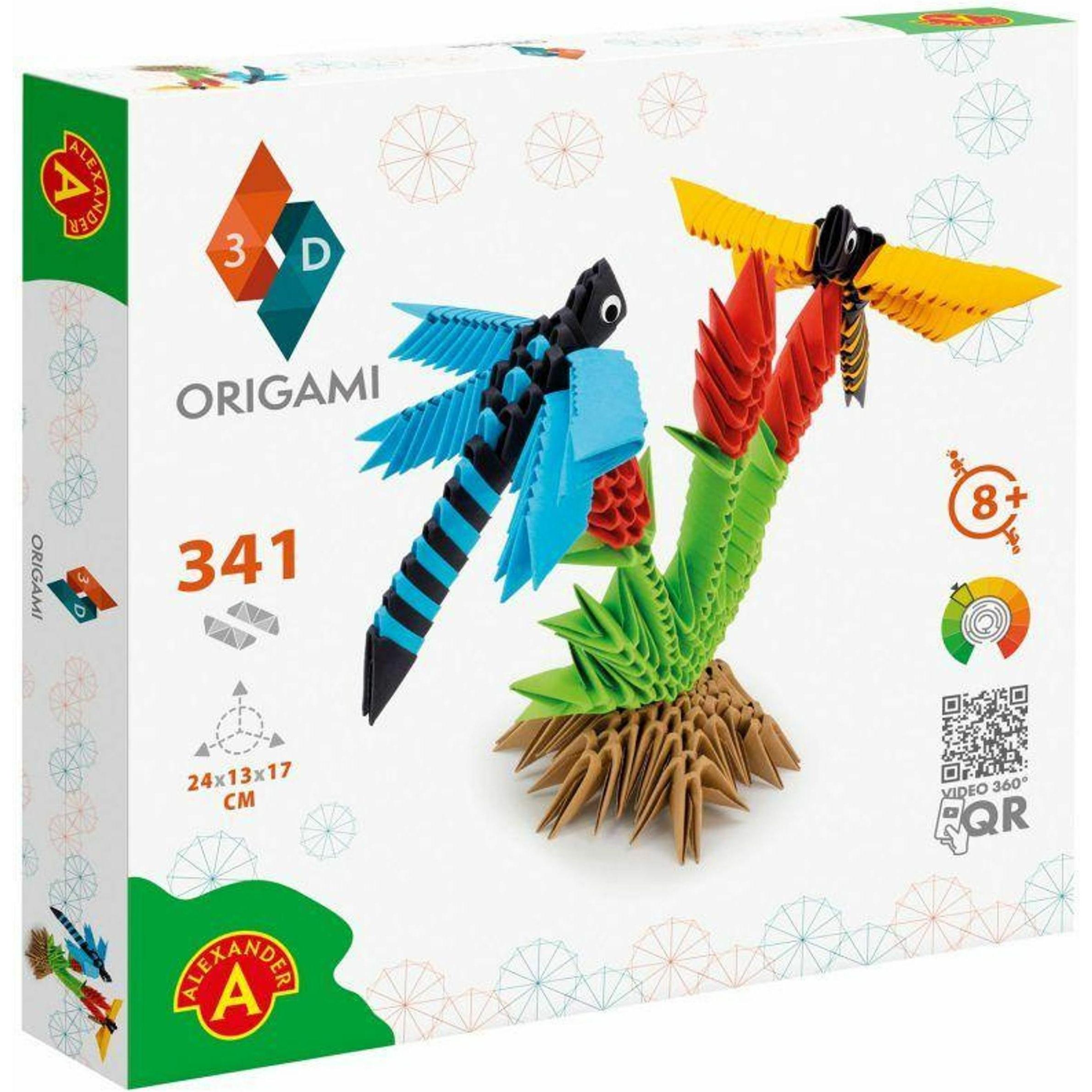 Selecta Spielzeug ORIGAMI 3D - Libellule, 341 pezzi.