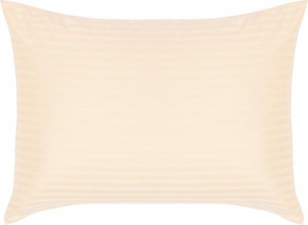 Actual product image Domoletti BED COV SET STRIPED SATEEN BEIGE 200X220 (200 x 220 cm)