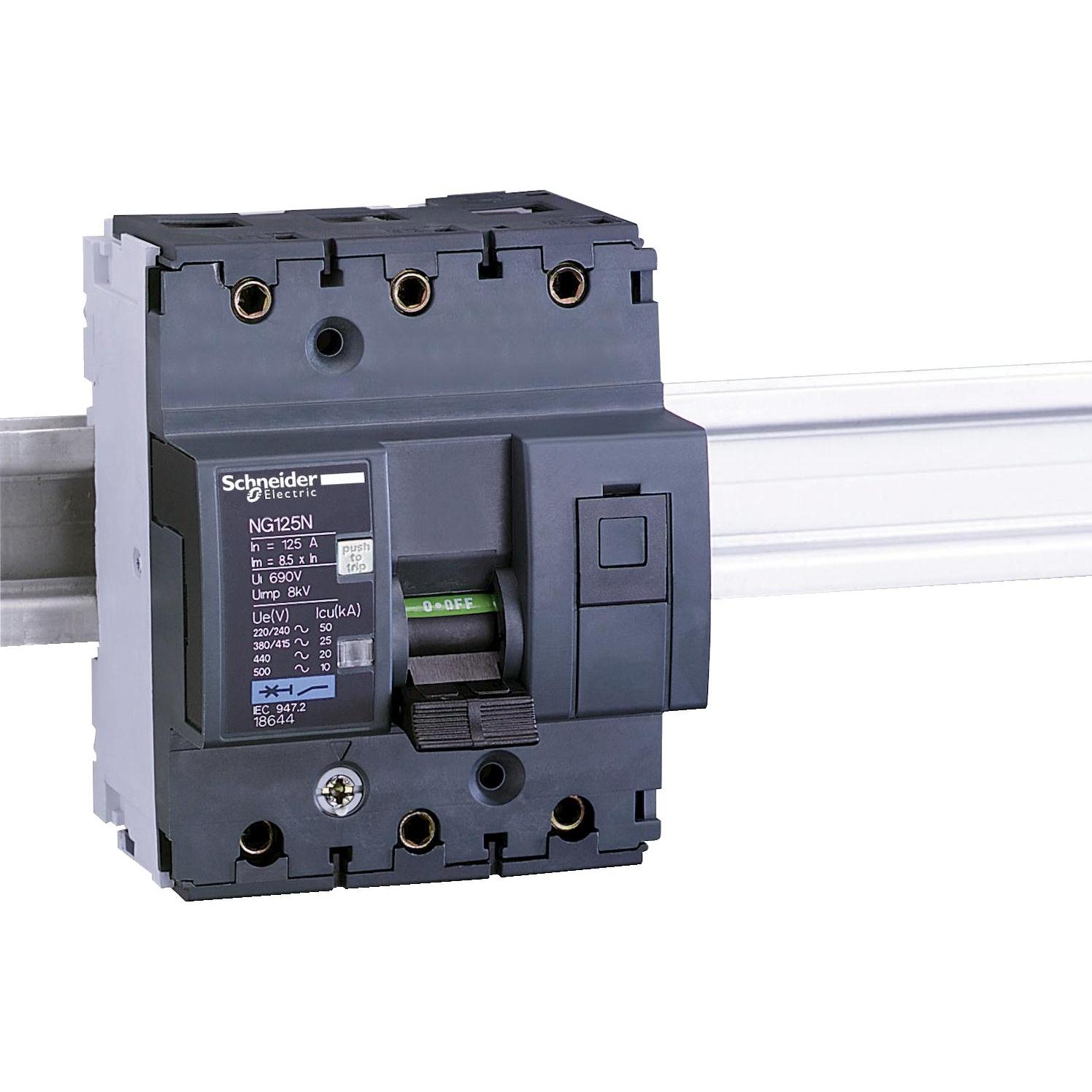 Schneider Electric, Schutzschalter, Leistungsschalter NG125N, 3P, 80A, C- 18640