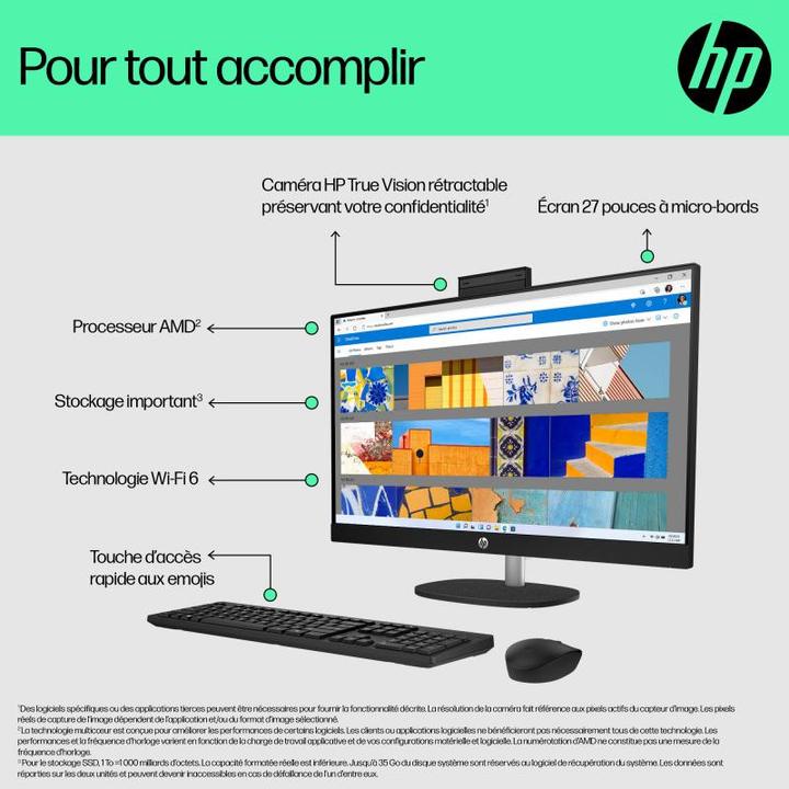 Actual product image HP /27-CR0076NF/FHD/R7 7730U/32G/1TB/W11H (1000 GB, 32 GB, AMD Radeon Graphics)