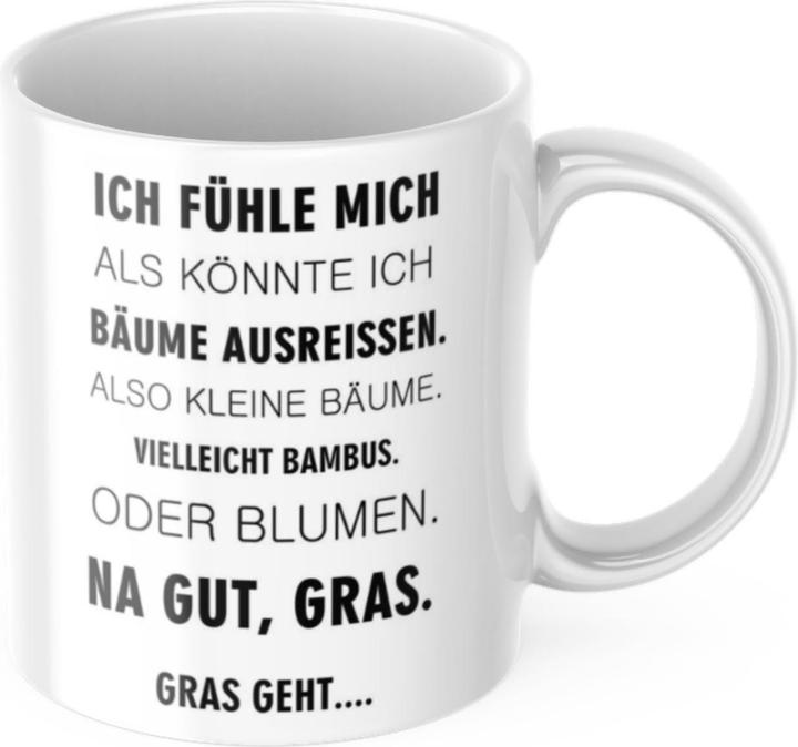 Actual product image Tinisu Funny coffee mug joke motivation breakfast morning work cup office gift (325 ml, 1x)