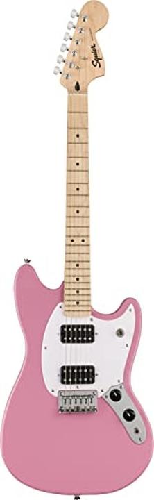 Fender Chitarra elettrica Sonic Mustang HH MN Flash Pink (Chitarra elettrica, Pioppo (corpo), Acero (collo), Osso sintetico (sella), Acero (tastiera))