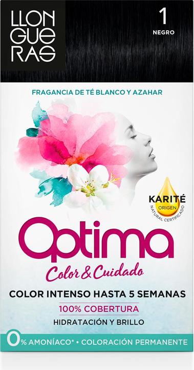 Image du produit Llongueras OPTIMA couleur de cheveux #1-noir (1)