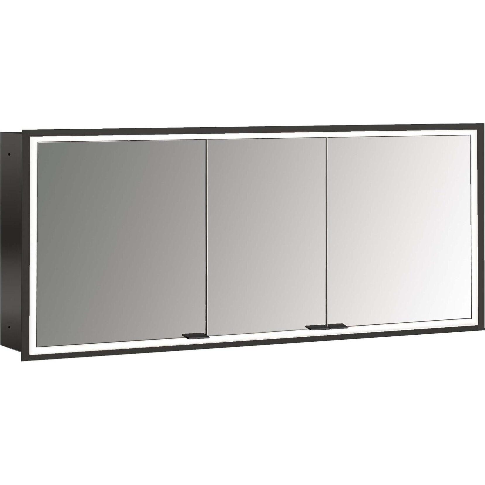 Emco, Spiegelschrank, prime Facelift Lichtspiegelschrank, 1600 mm, 3 Türen, Unterputzmodell, 9497
