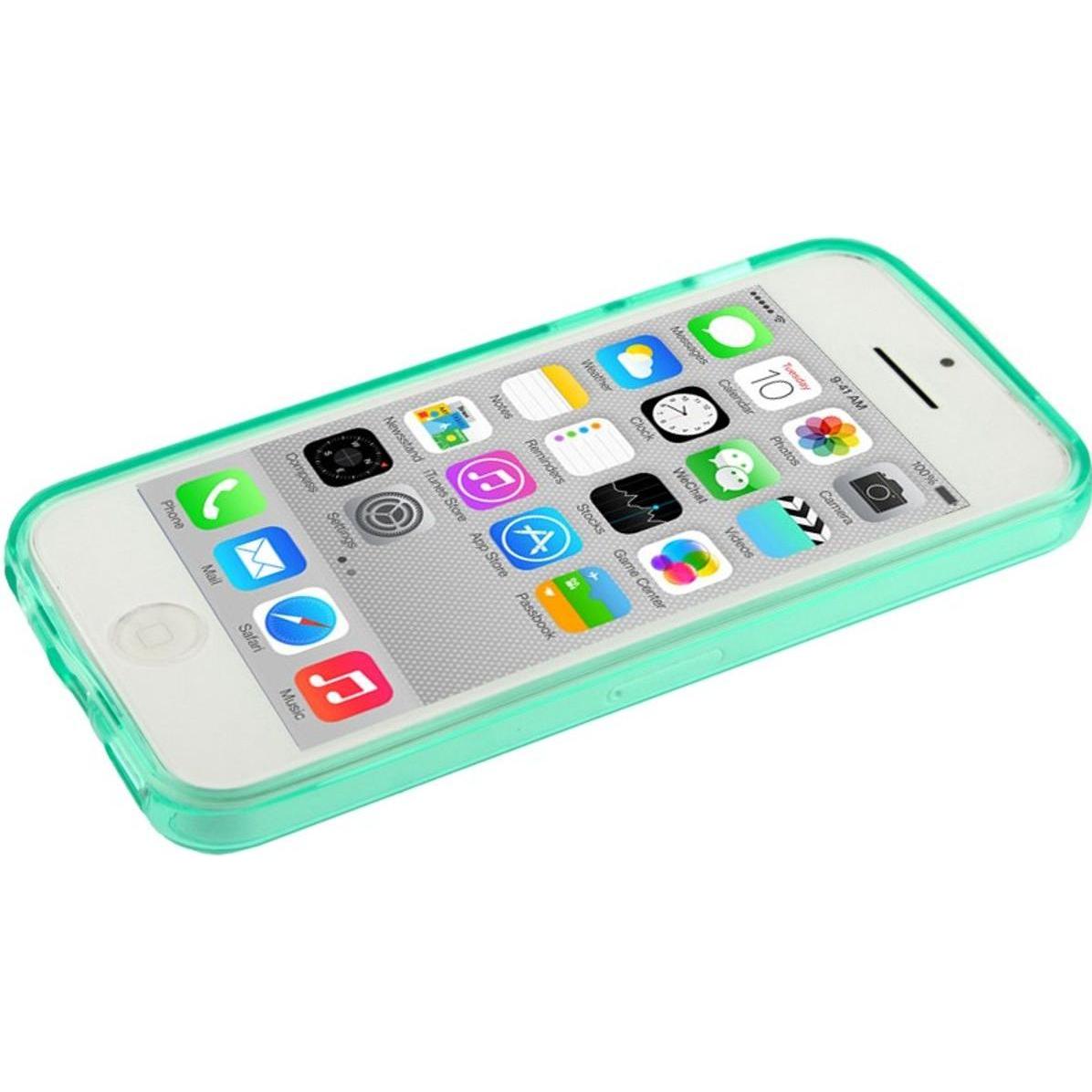 Thumbnail - König Design Handyhülle TPU Case für Handy Apple iPhone 5C grün (Apple iPhone 5c), Smartphone Hülle, Grün