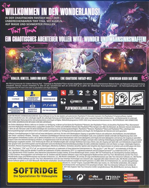 Immagine prodotto 2K Games Il paese delle meraviglie della piccola Tina (PS4, DE)