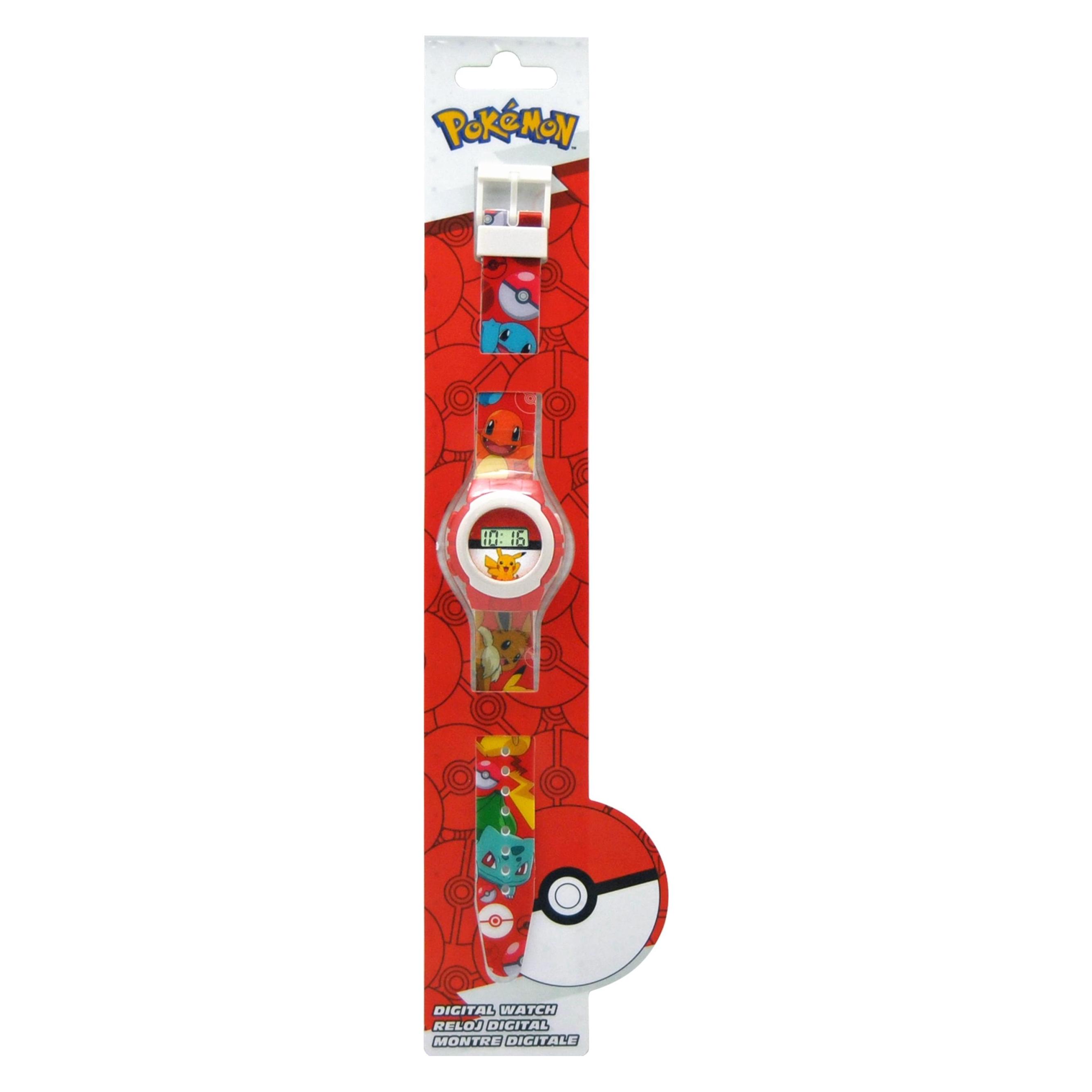 Euromic, Horloge, Pokemon Horlogue Digitaal, Rood, (Analoog Horloge)