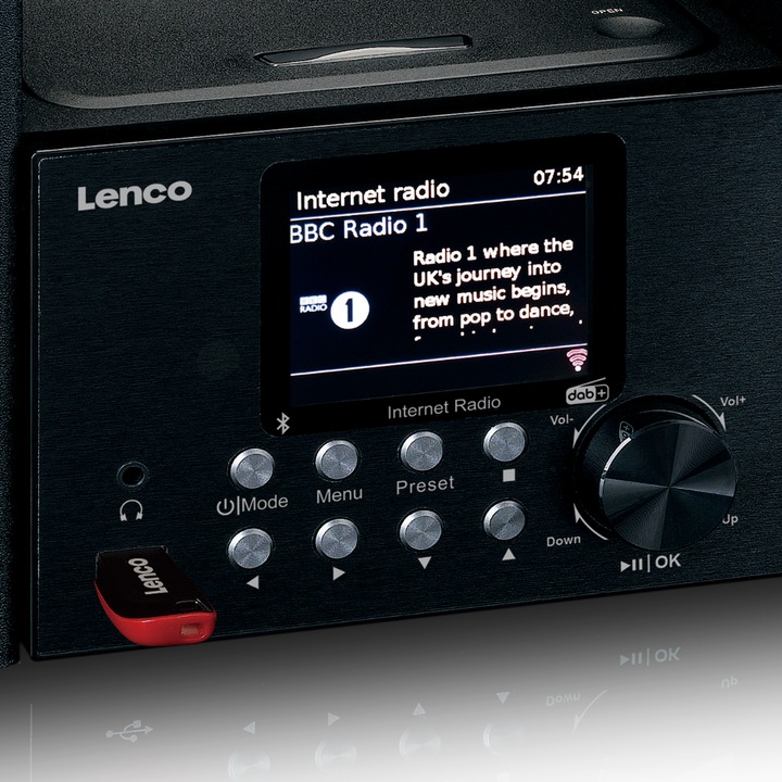 Actual product image Lenco MC-250 (Bluetooth, 1x 12 W)