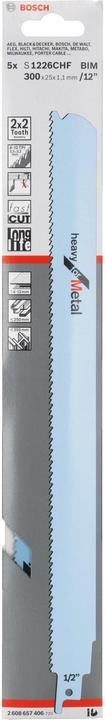 Produktbild Bosch Professional Zubehör Säbelsägeblatt S 1226 CHF, Heavy for Metal, 5er-Pack
