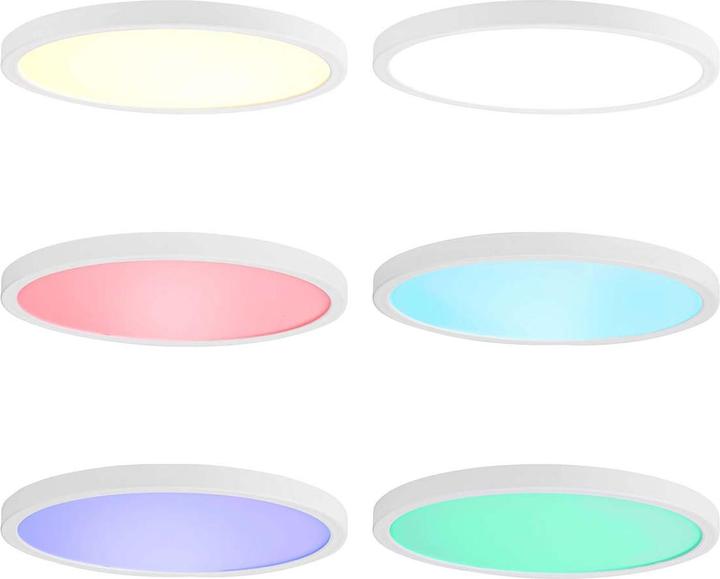 Image du produit Nedis SmartLife Plafonnier | Rond | 29 x 29 cm | Blanc chaud à blanc froid | Pleine couleur (RGB) | 1800 (1800 lm, E27)