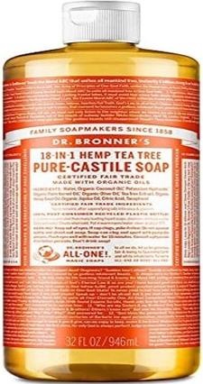 Actual product image Dr. Bronner's 18-IN-1 Tea tree (Liquid soap, 945 ml)
