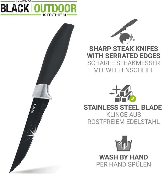 Image du produit Wenko Couteau à steak Otis 4 pcs (4 pcs, Set de couverts)