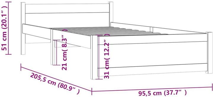 Immagine prodotto vidaXL Camala (90 x 200 cm)