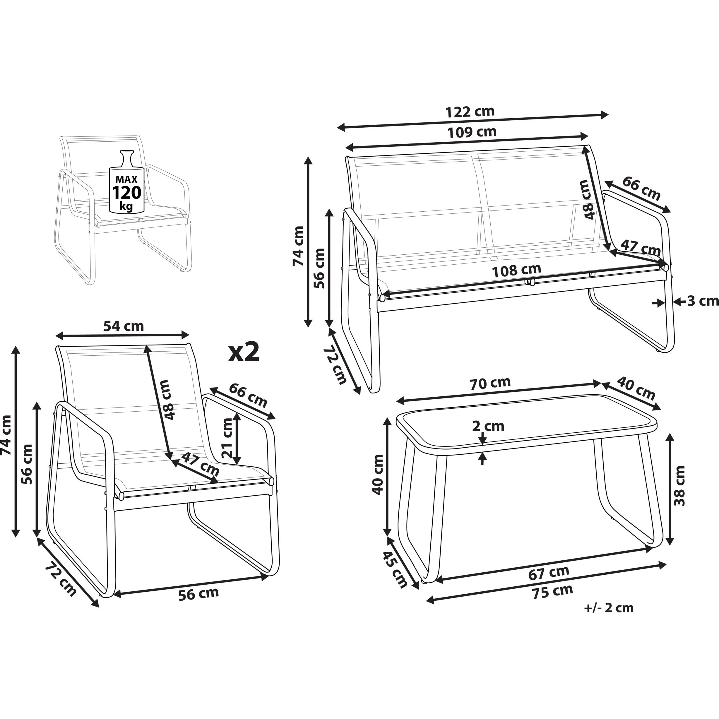 Thumbnail - Beliani, Gartenlounge, Barrea