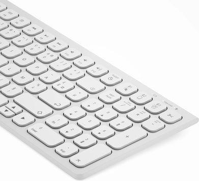 Actual product image Alogic AlogicEchelon Compact USB-C B Keyboard + Mouse for Mac (White) (DE, Wireless)