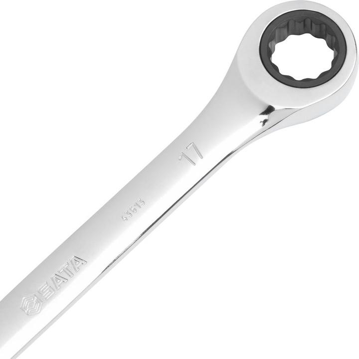 Actual product image SATA Ratchet jaw ring wrench, 22 mm