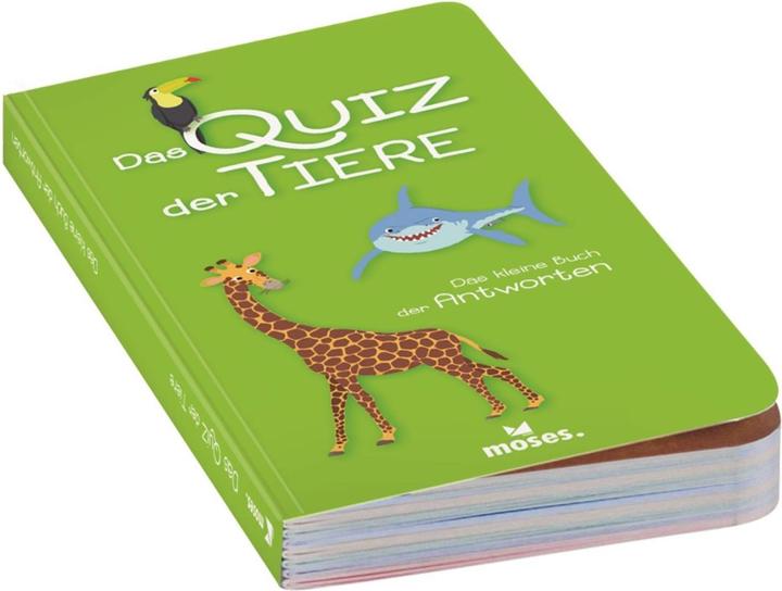 Produktbild Magni 90153 Quiz, Kinder Wissensquiz mit 100 spannenden Tierfragen, Wissensspiel über das Reich der (Deutsch)