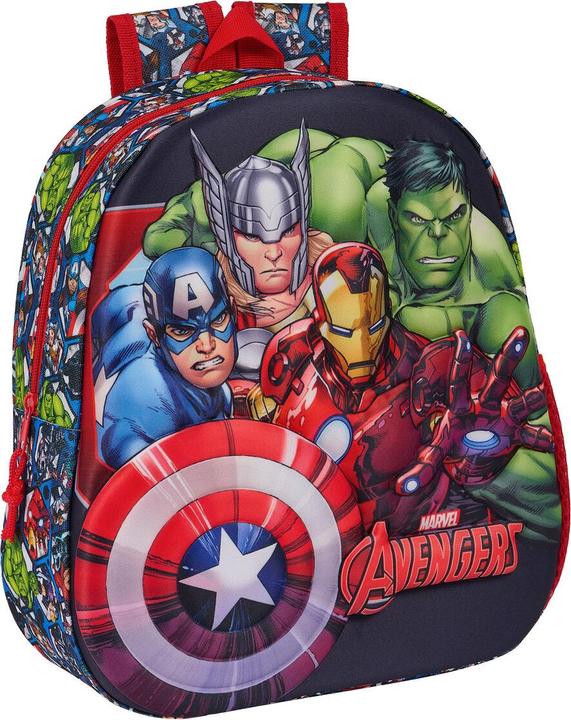 Image du produit Sac à dos scolaire The Avengers Noir Rouge 27 x 33 x 10 cm