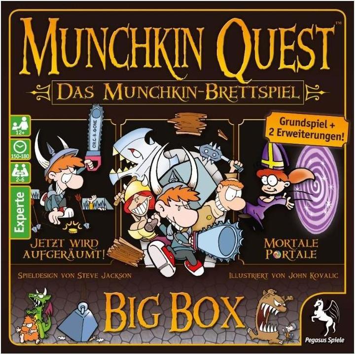 Immagine prodotto Pegasus Munchkin Quest - Gioco da tavolo (Tedesco, 2 - 4 Giocatori)